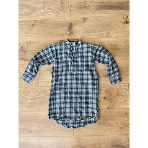 MURPHY OF IRELAND VTG 4/5 flannel dress plaid kids 100% Irish cotton tunic